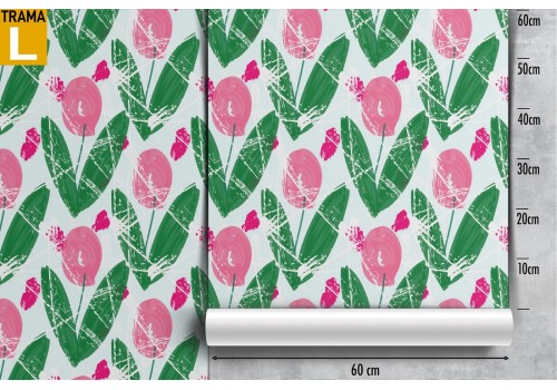 Stylized flowers wallpaper nature decoration. 2