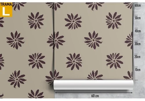 Wallpaper stylized flowers modern design nature. 2