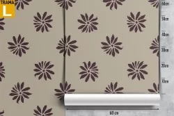 Carta da Parati fiori stilizzati design moderno natura.