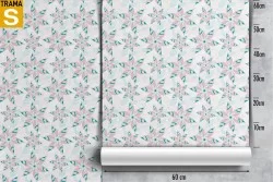 Carta da Parati Design e Stili Flora e Fauna Fiori Natura Moderna Stilizzata