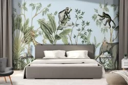 Wallpaper Trees Animals Tropical Leaves Nature