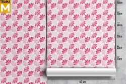 Stylized Modern Nature Flowers Wallpaper