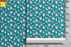 Wallpaper Design and Styles Flora and Fauna Modern Stylized Nature