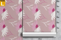 Carta da Parati fiori stilizzati natura moderna.