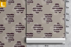 Modern nature stylized flowers wallpaper.