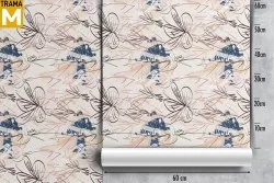 Modern Flowers Wallpaper Stylized Nature