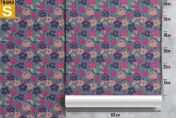 Carta da Parati Design e Stili Flora e Fauna Fiori Moderna Natura Stilizzata