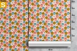Carta da Parati Design e Stili Flora e Fauna Natura Fiori Stilizzata