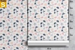 Carta da Parati Design e Stili Flora e Fauna Fiori Moderna Natura Stilizzata