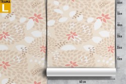 Vintage nature stylized flowers wallpaper.