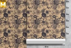 Vintage Nature Flowers Wallpaper