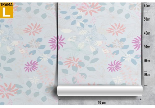 Vintage nature stylized flowers wallpaper. 2