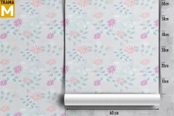 Stylized Vintage Nature Flowers Wallpaper