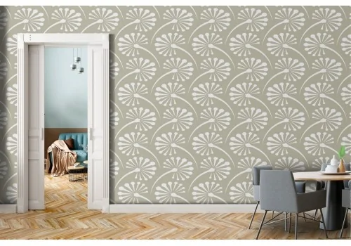 Vintage nature stylized flowers wallpaper.358