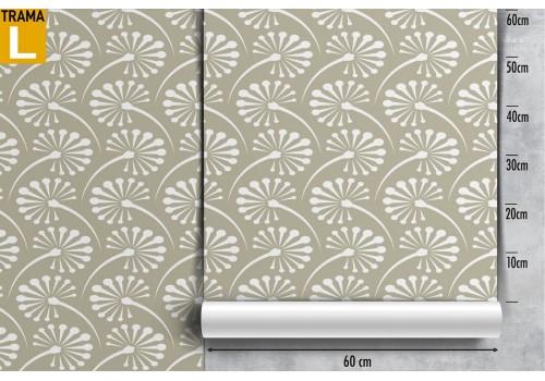 Vintage nature stylized flowers wallpaper. 2