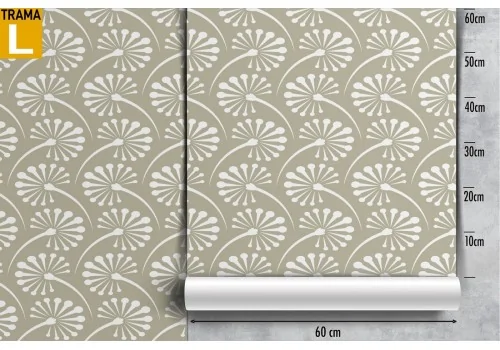 Vintage nature stylized flowers wallpaper. 2