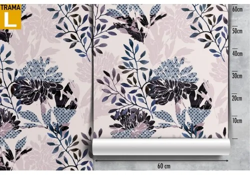 Vintage nature stylized flowers wallpaper. 2