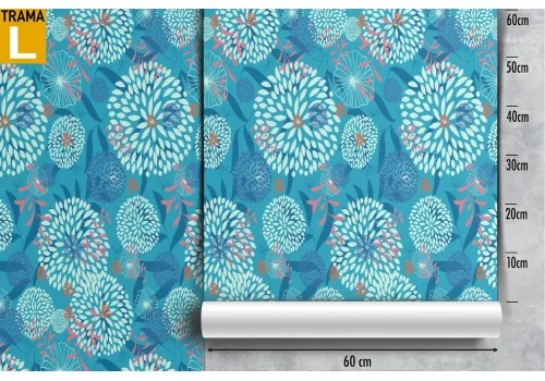 Vintage nature stylized flowers wallpaper. 2