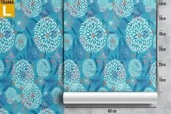 Vintage nature stylized flowers wallpaper.