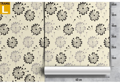 Vintage nature stylized flowers wallpaper. 2