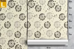 Vintage nature stylized flowers wallpaper.