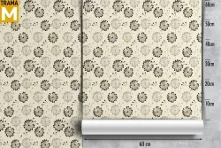 Stylized Vintage Nature Flowers Wallpaper