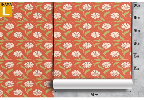 Vintage nature stylized flowers wallpaper. 2