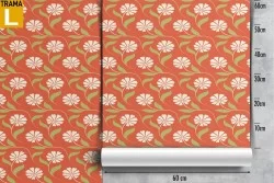 Vintage nature stylized flowers wallpaper.