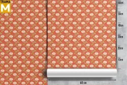 Stylized Vintage Nature Flowers Wallpaper