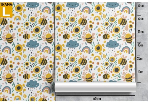 Vintage nature stylized flowers wallpaper. 2