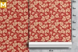 Stylized Vintage Nature Flowers Wallpaper