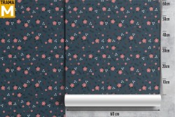 Stylized Nature Flowers Wallpaper