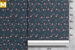 Stylized Nature Flowers Wallpaper