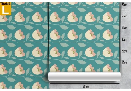 Vintage nature stylized flower wallpaper. 2