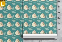 Vintage nature stylized flower wallpaper.