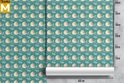 Stylized Vintage Nature Flowers Wallpaper