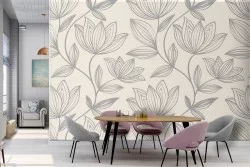 Vintage nature stylized flower wallpaper.