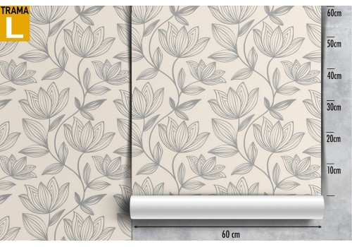 Vintage nature stylized flower wallpaper. 2