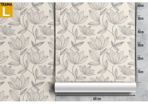 Vintage nature stylized flower wallpaper. 2