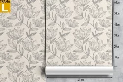 Vintage nature stylized flower wallpaper.