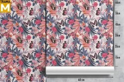 Carta da Parati Fiori Moderna Natura Tropicale