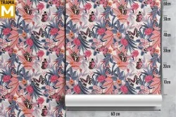 Modern Tropical Nature Floral Wallpaper