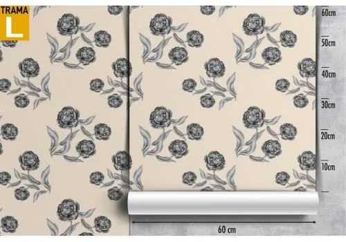 Vintage nature flowers wallpaper refined pattern. 2