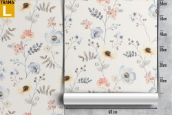 Carta da Parati fiori vintage natura pattern.