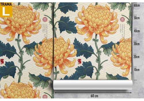 Vintage nature flowers wallpaper pattern. 2