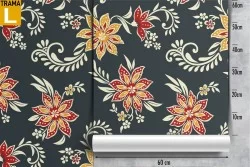 Vintage flowers wallpaper nature pattern.