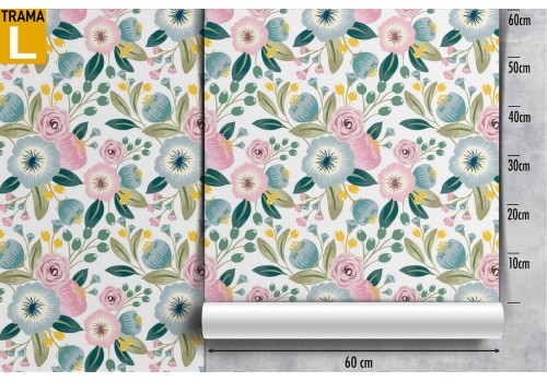 Vintage flowers wallpaper nature pattern. 2