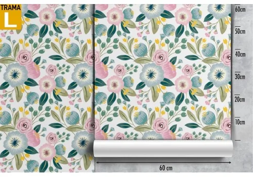 Vintage flowers wallpaper nature pattern. 2