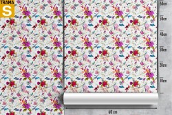 Carta da Parati Design e Stili Flora e Fauna Fiori Moderna Natura