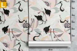 Abstract Leaves Modern Nature Wallpaper.